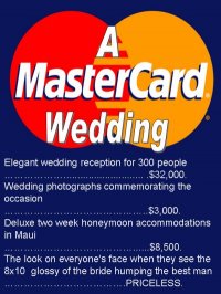 Description: A Mastercard Wedding