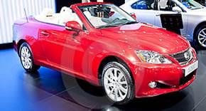Red Car Lexus IS 250 C Royalty Free Stock Image - Image: 20828236