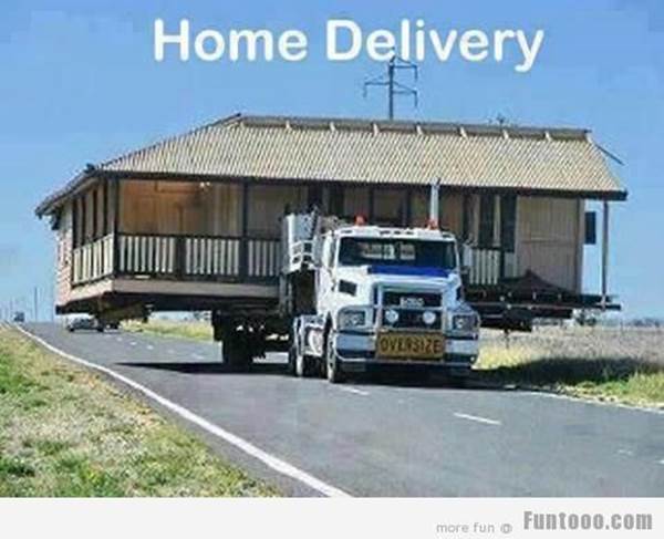 Funny Home delivery Images