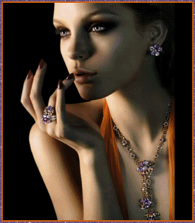 lady with glittering jewels   animations