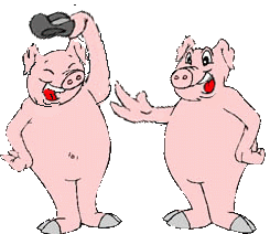  tickling  pig animation