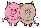  two pigs animation