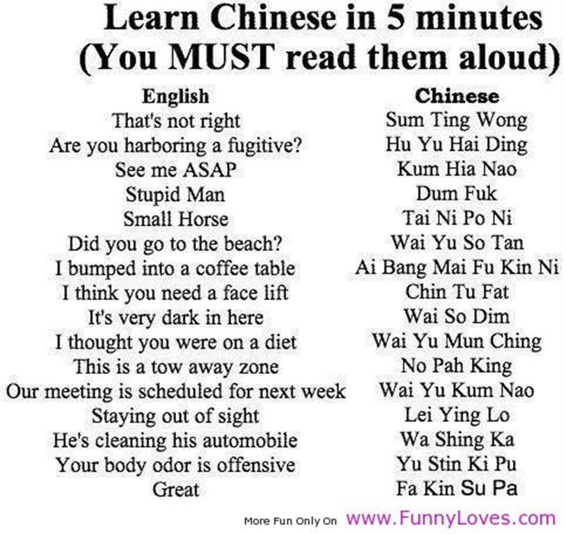 Learn chinese in 5 minutes