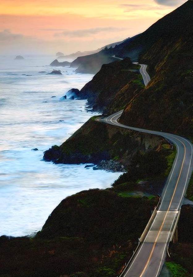 Highway, California in United States 