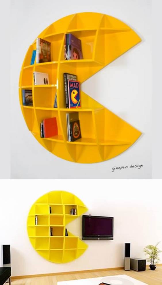 Pac-Man Ghost Bookshelf