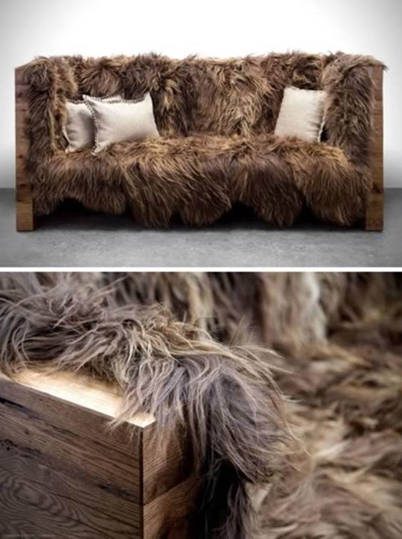 Chewbacca-Inspired Sofa