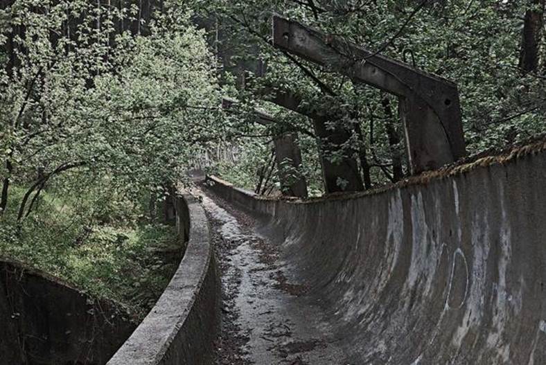 Bobsledders once slid down this track in the 1984 Sarajevo Games.(Photo courtesy of Dietmar Eckell)
