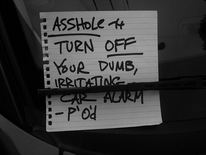 Funny car alarm notes13 Funny car alarm notes