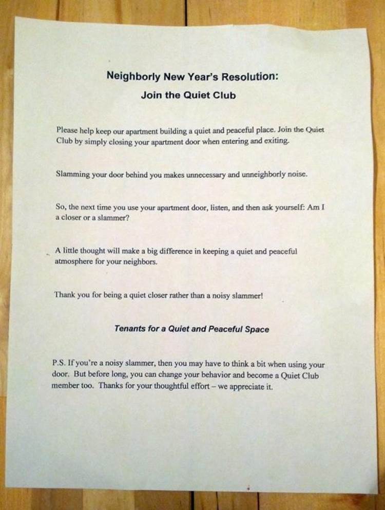 Passive aggressive neighbour notes21 Funny: Passive aggressive neighbour notes