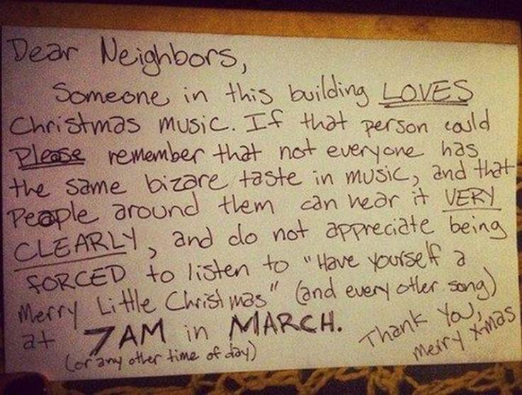 Passive aggressive neighbour notes71 Funny: Passive aggressive neighbour notes
