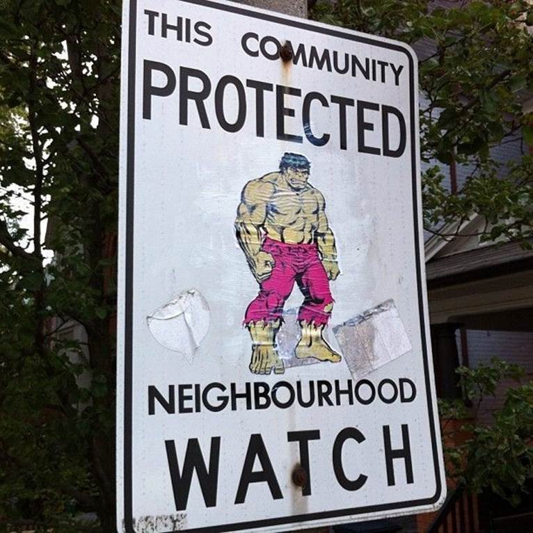 Funny neighbourhood watch signs4 Funny neighbourhood watch signs