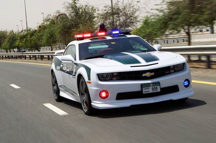 One of the newest acquisitions is a Chevy Camaro SS. Its 6.2-liter V8 engine produces 426 horsepower, not enough to match most of the cars on this list.