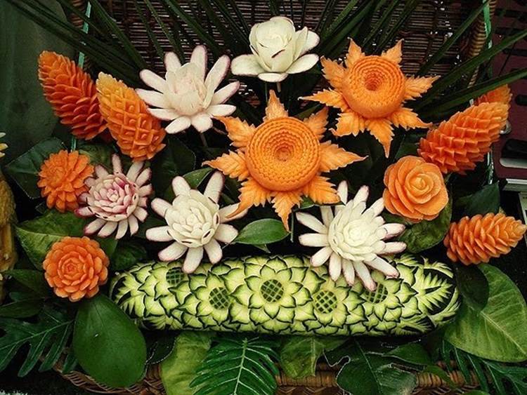 fruit carving 13 Excellent creative pieces of fruit and vegetables