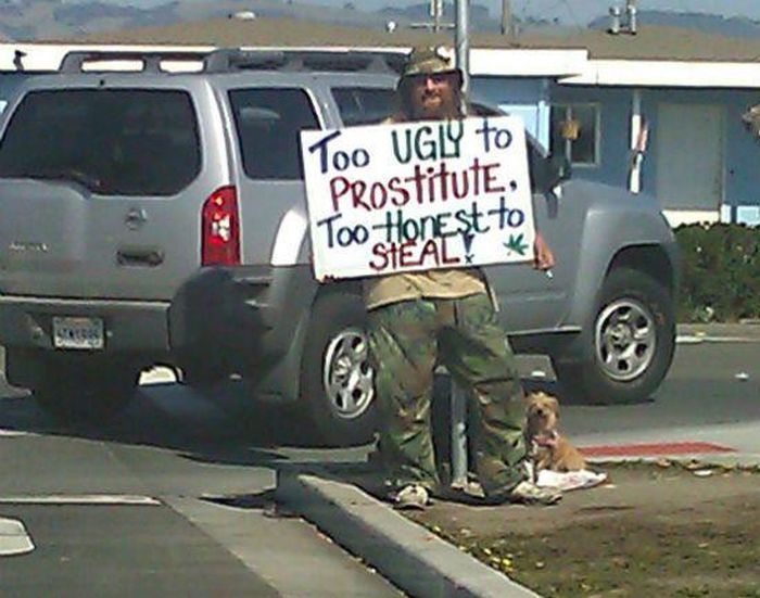 witty homeless signs part2 2 Funny: Witty homeless signs {Part 2}