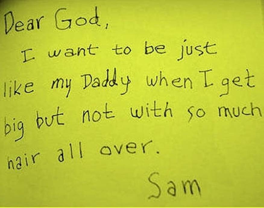 Funny kid notes to God1 Funny kid notes to God
