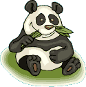 panda eating bamboo animation