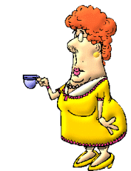lady with tea cup animations