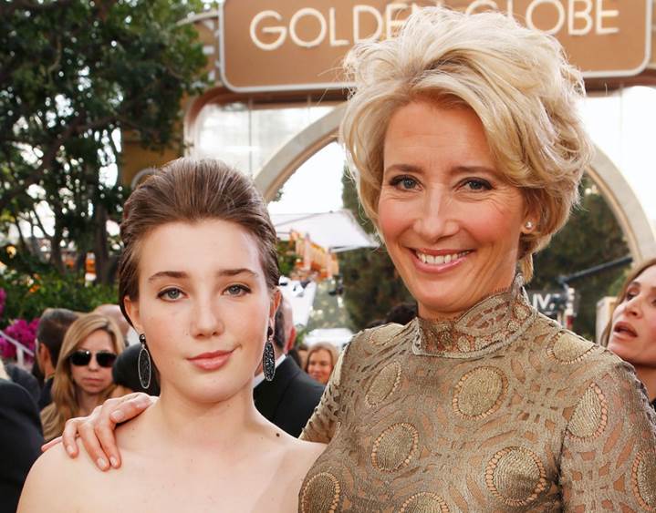 Gaia Wise is the daughter of Greg Wise and Emma Thompson, who won an Oscar for Actress in a Leading Role in 1993 for “Howards End” and another in 1996 for the screenplay of “Sense and Sensibility.” (Photo by Trae Patton/NBC/NBC via Getty Images)