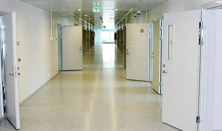 Halden, a high security prison in Norway, has flat screens TVs, en suite showers, and fluffy towels in each cell.