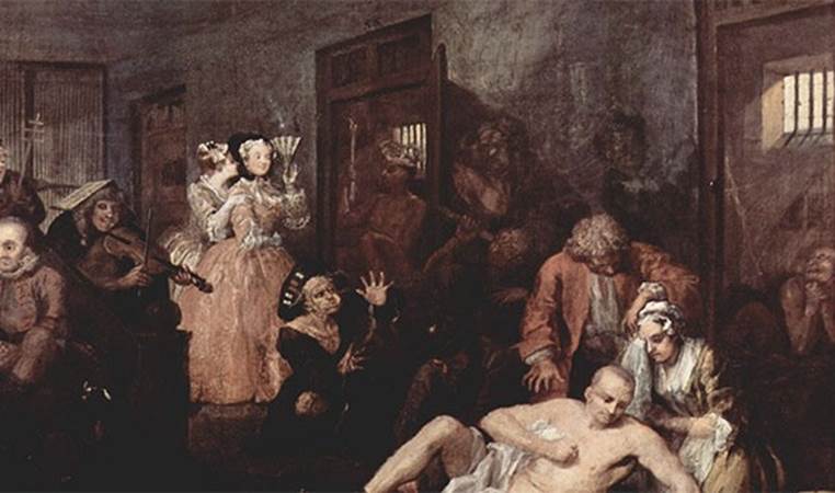 During the 18th Century people would pay to watch inmates at Bedlam Asylum. And on Tuesdays entry was free.