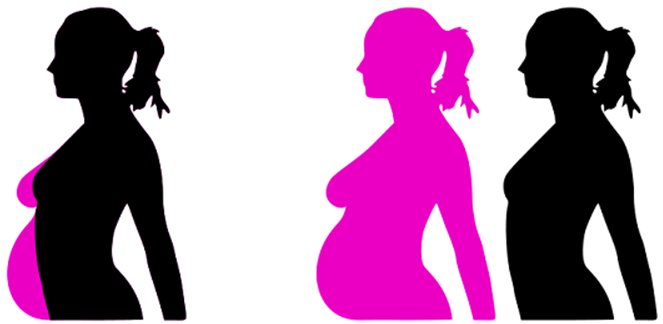 illustration-of-a-pregnant-woman-silhouette