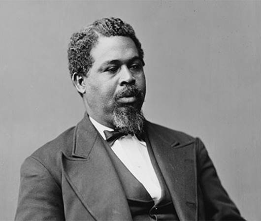 Robert Smalls was a slave that seized a ship during the Civil War and delivered it to the North. He was later put in charge of the ship. After the war he bought the house he was a slave in and became a congressman.