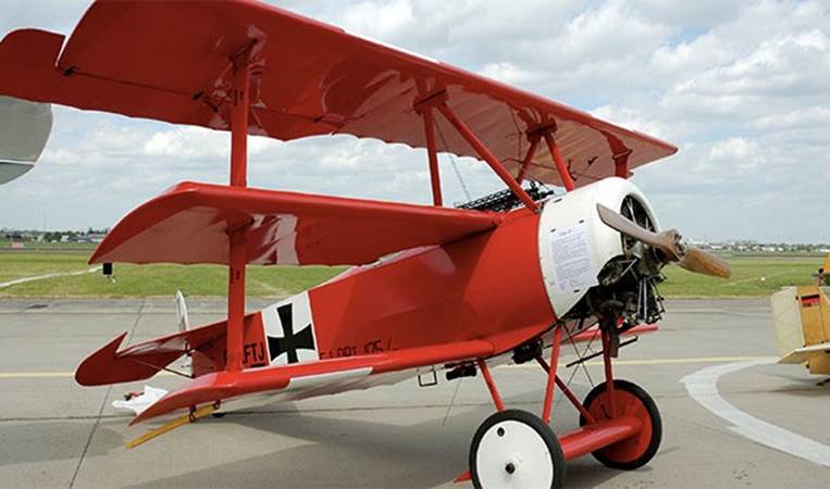 The Red Baron (full name - Manfred Albrecht Freiherr von Richthofen) was hit by a bullet while flying. He managed to safely land his plane but died shortly afterwards