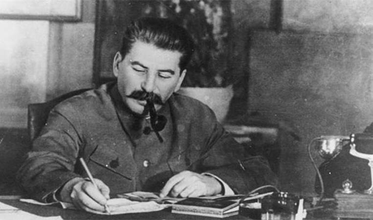 Although Joseph Stalin was depicted as 