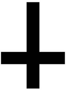 The upside down cross