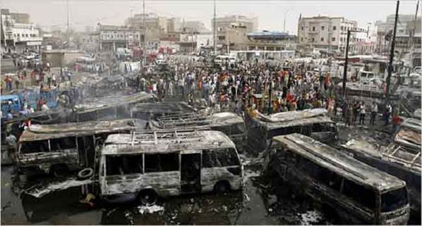Image result for BAGHDAD LORRY BOMB
