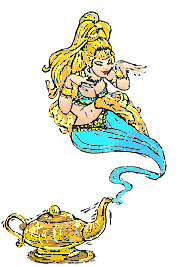 genie from the lamp dancer  animation