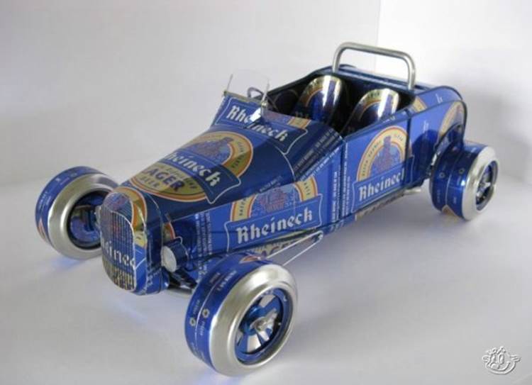 Funny Cars Made of Tin Cans