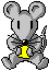 mouse eating cheese animation