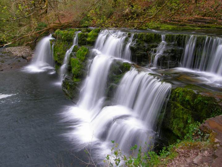 Lower Clun-Gwyn waterfall