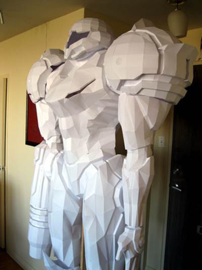Stand in Awe of This Life-Sized Metroid Statue (Made of Paper!)