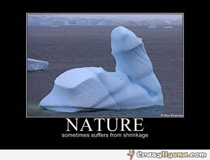 Humorous dirty minded picture of an iceberg