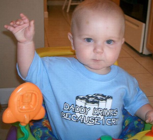 babies wearing naughty t shirts 06 Funny: Kids with naughty T shirts