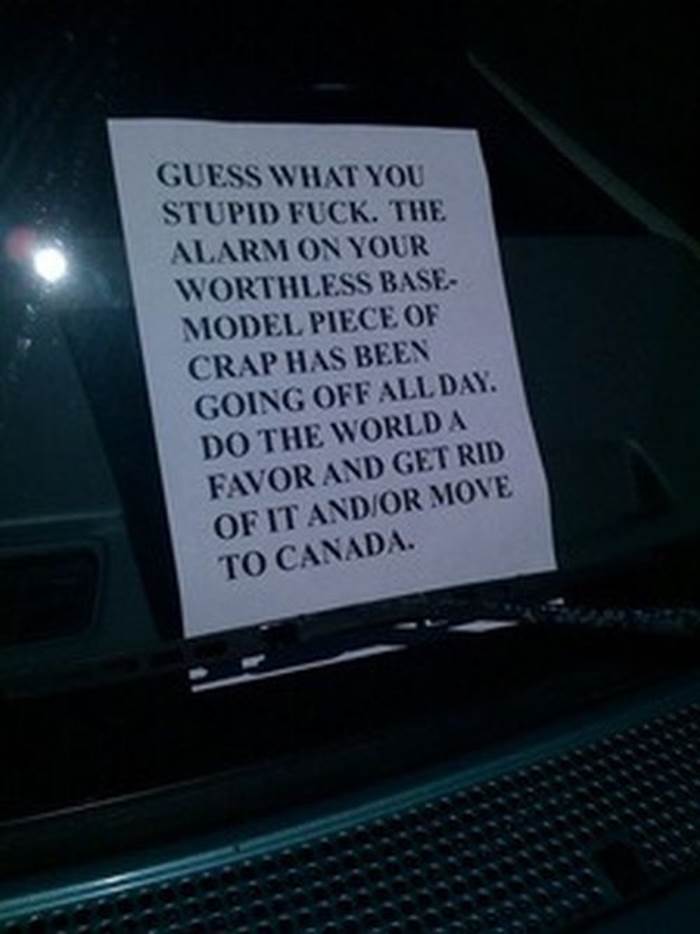 Funny car alarm notes6 Funny car alarm notes