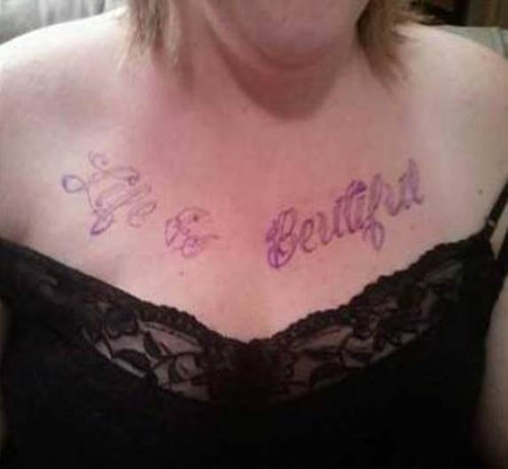 misspelled beautiful, chest tats, Bad Tattoos, Worst Tattoos, Funny Tattoos, horrible Tattoos, body art, awful tattoos ugliest tattoos, spelled wrong, nasty, ugly stupid, terrible, best tattoos, awesome tattoos, great tattoos