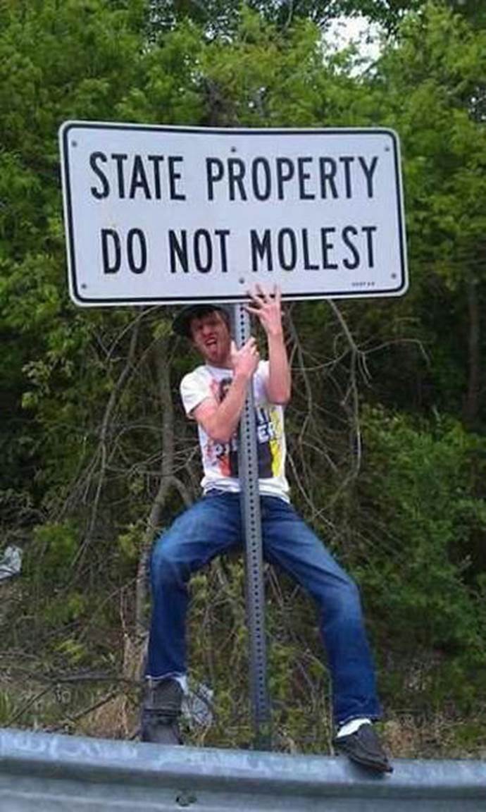 do what I want do not molest sign