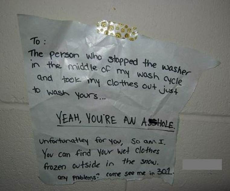 Passive aggressive neighbour notes101 Funny: Passive aggressive neighbour notes