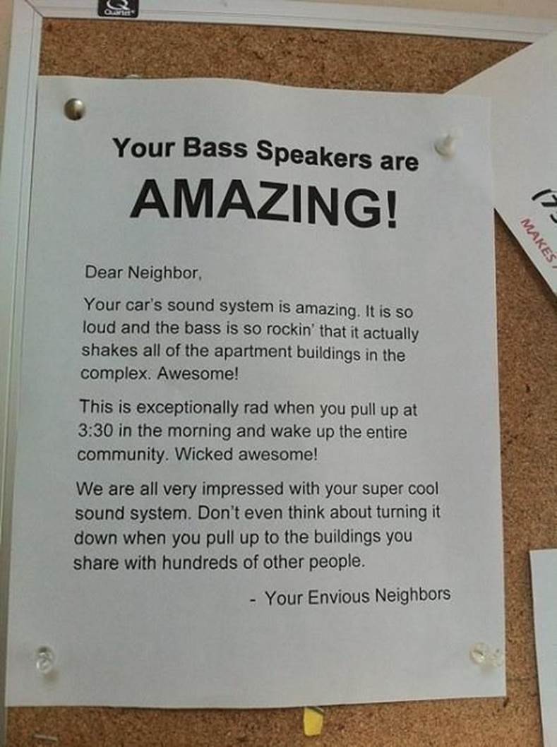Passive aggressive neighbour notes13 Funny: Passive aggressive neighbour notes