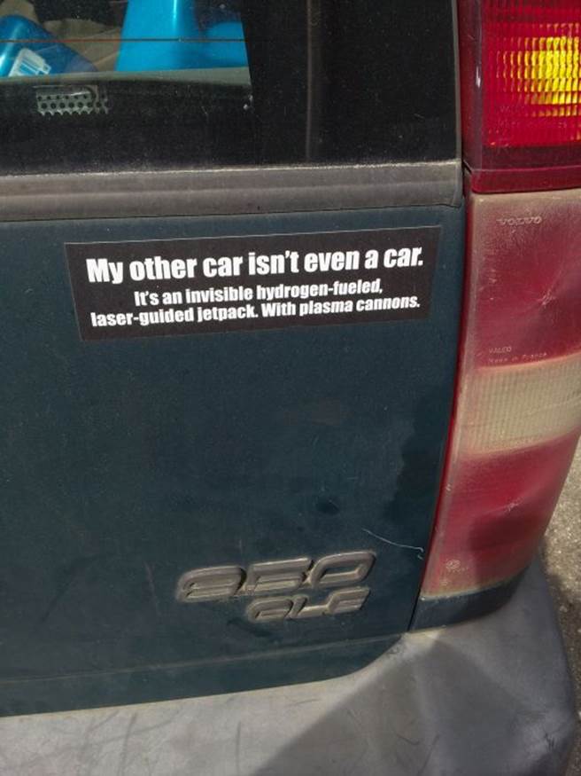 Witty bumper stickers27 Funny: Witty bumper stickers
