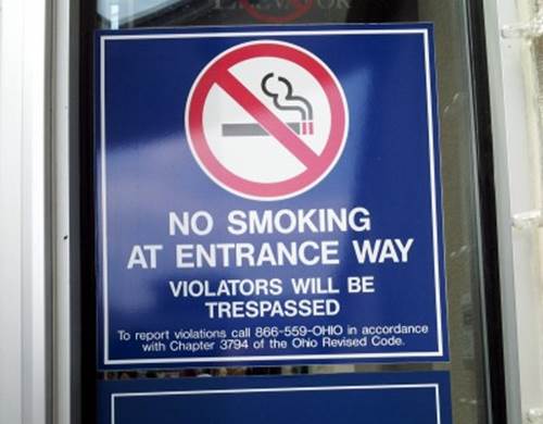 Funny No Smoking Sign