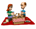 romantic picnic   animation