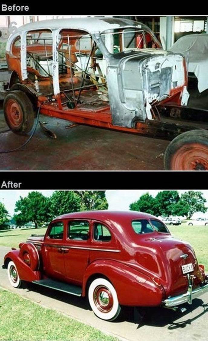 Retro cars restoration before after10 Retro cars restoration   before & after pics