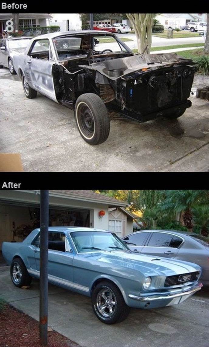 Retro cars restoration before after3 Retro cars restoration   before & after pics
