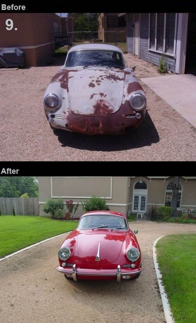 Retro cars restoration before after8 Retro cars restoration   before & after pics
