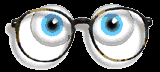eyes and glasses   animation