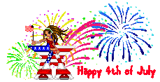 4th july fireworks  animation